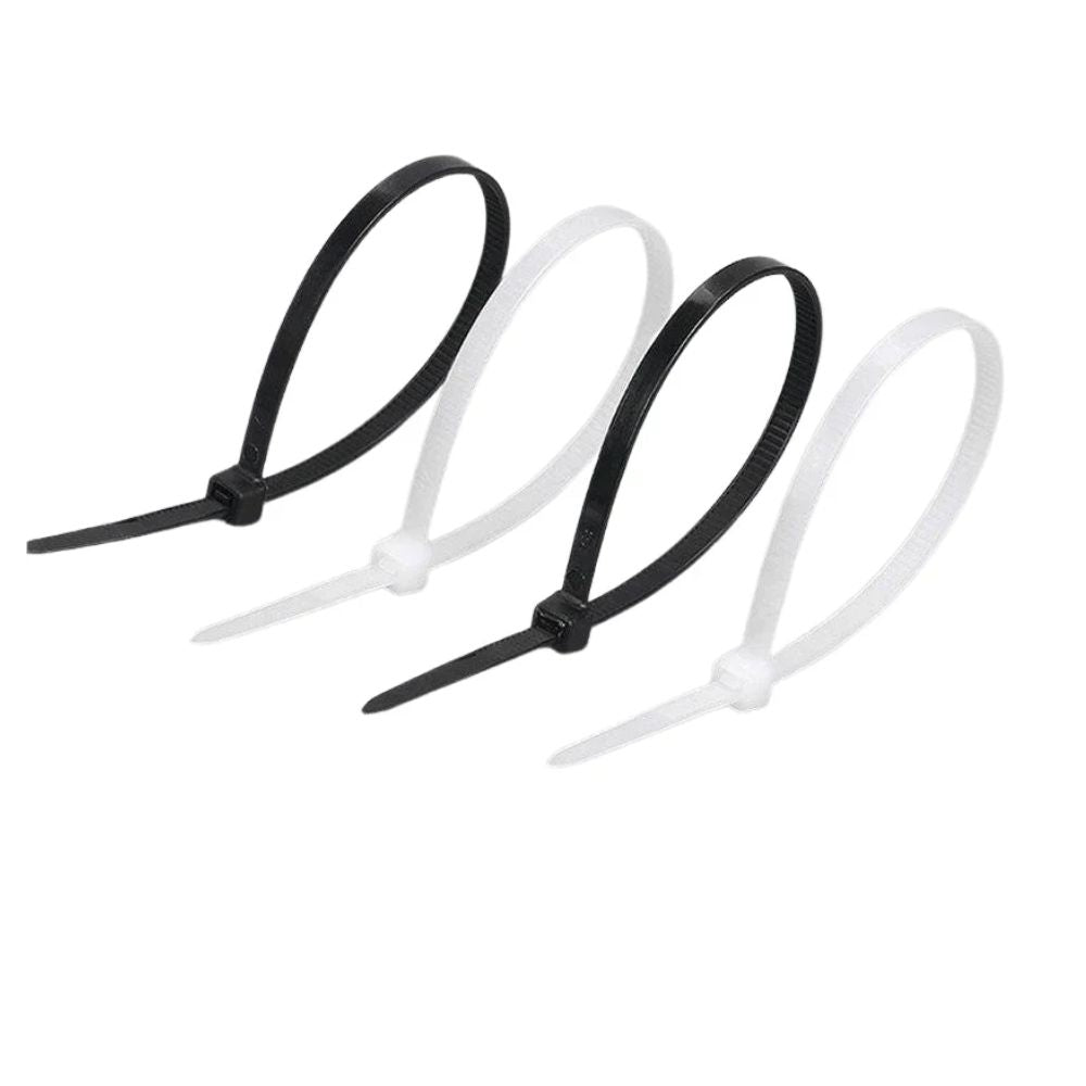Lot de 100 colliers de serrage nylon noir pour fixer un filet d'ombrage